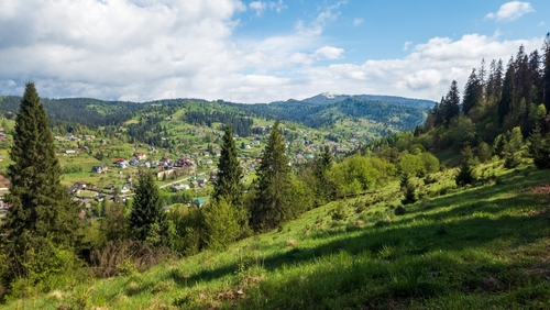 Breathtaking,Panoramic,View,Of,The,Carpathian,Mountains,Near,Slavsko,,Ukraine.